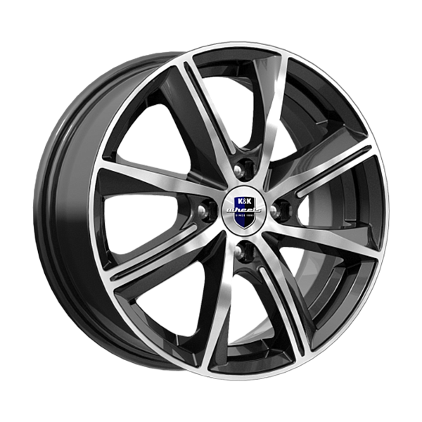 диски КиК АРНАР 6,0xR15 4x100 54,1 46 алмаз_черный_SK