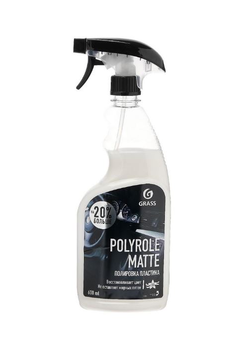 Полироль панели GRASS матовый Polyrole Matte доп. очищение Ваниль 600мл триггер 110395