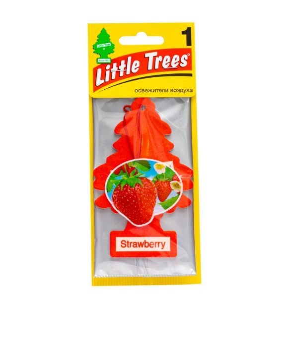 Ароматизатор  LITTLE TREES Strawberry Клубника пропитанный подвесной Россия 10гр