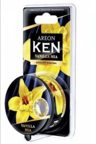 Ароматизатор AREON KEN BLISTна панель гелевый в баночке  35г Vanilla Mia/Ваниль миа